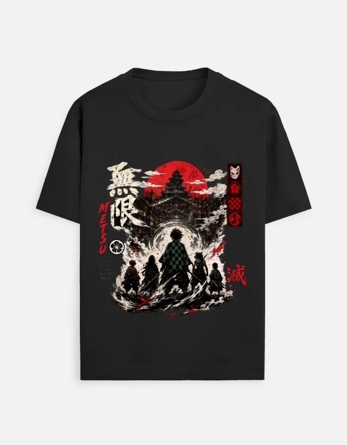 Demon Slayer "Infinity Castle" Arc Premium Graphic Tee | Anime Streetwear | Demon Slayer Tshirt | Swag Layer