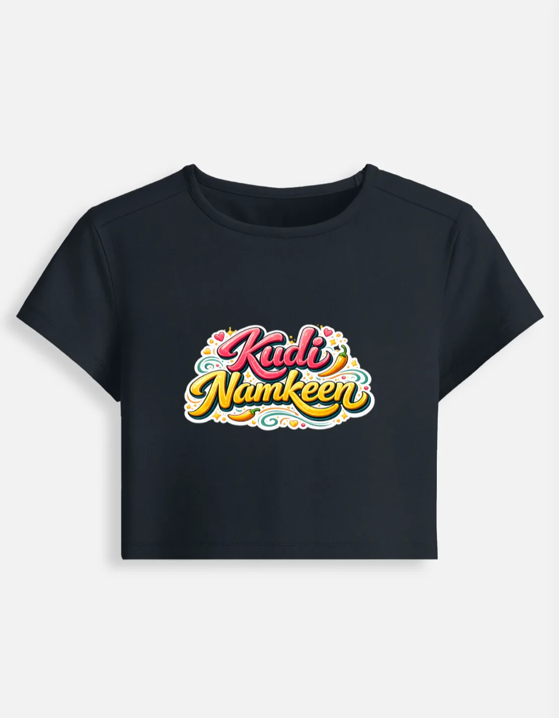 Kudi Namkeen - Baby Tee | Woman Crop Top | Swag Layer — view 3