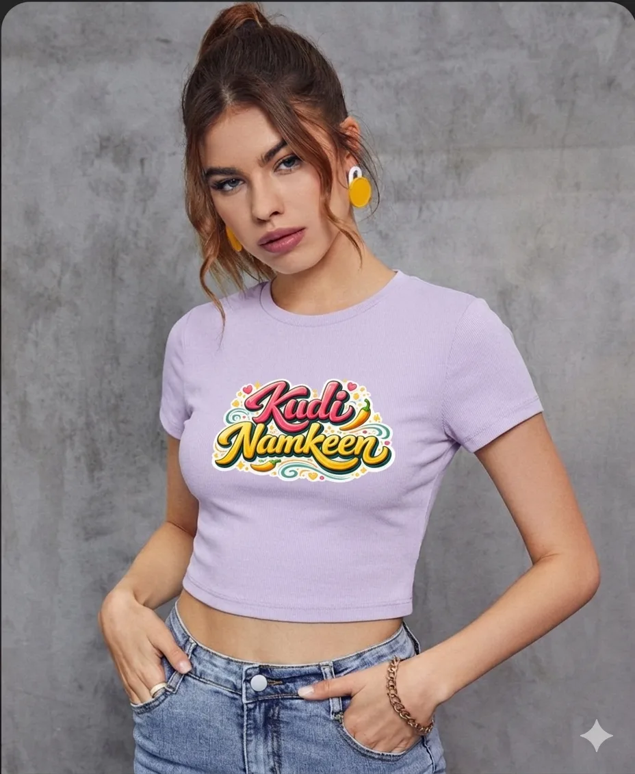 Kudi Namkeen - Baby Tee | Woman Crop Top | Swag Layer