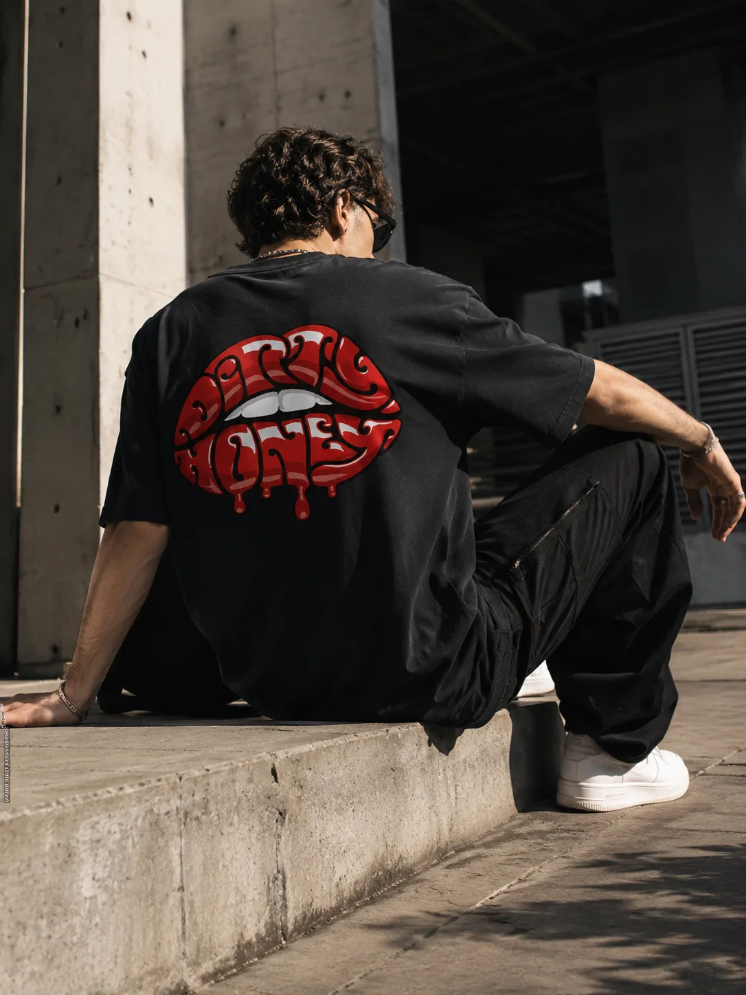 Dirty Money Lips Graphic T-Shirt | Swag Layer