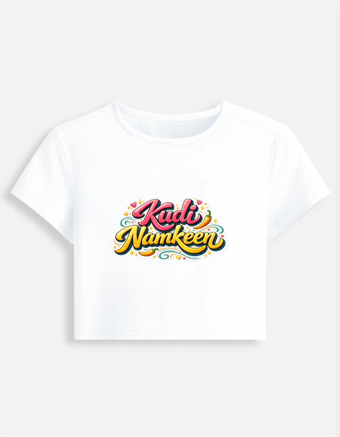 Kudi Namkeen - Baby Tee | Woman Crop Top | Swag Layer — view 5