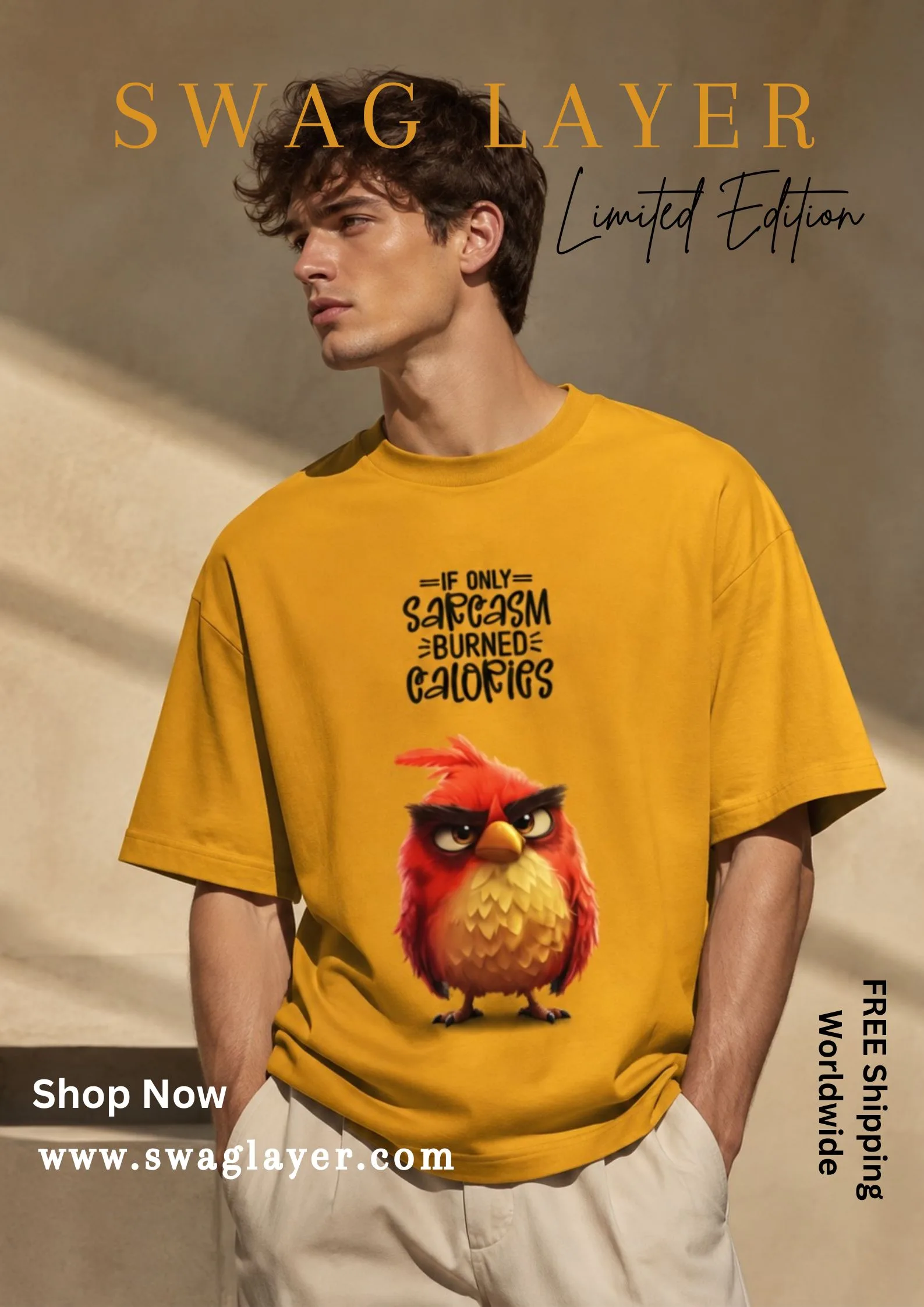 Sarcasm Burned Calories T-Shirt | The Lazy Genius Streetwear Drop | Swag Layer