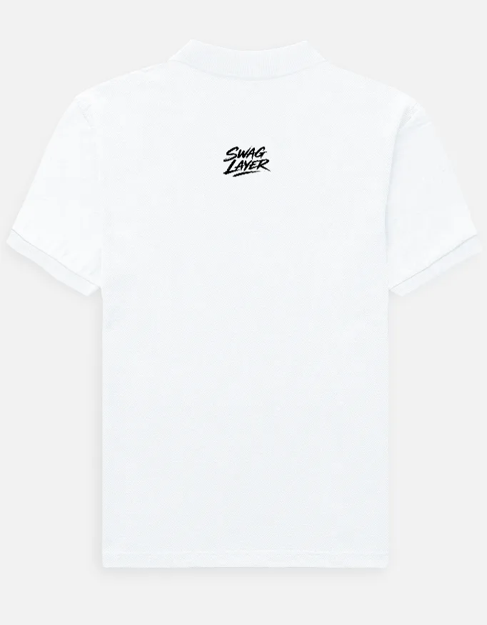 Love Vodka Minimalist Embroidered Polo Shirt | Swag Layer — view 3