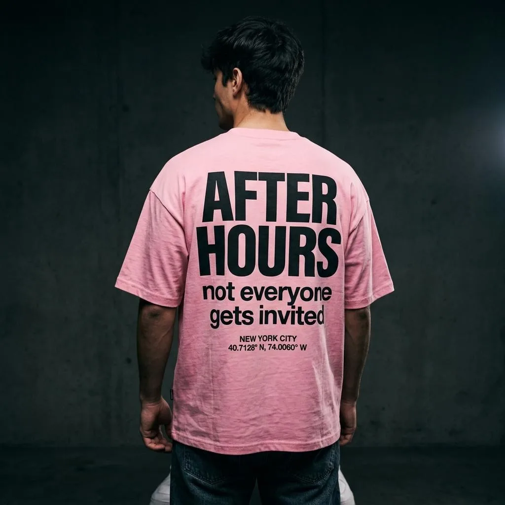 After Hours Streetwear Tee - Not Everyone Gets Invited (NYC Coordinates) | Swag Layer
