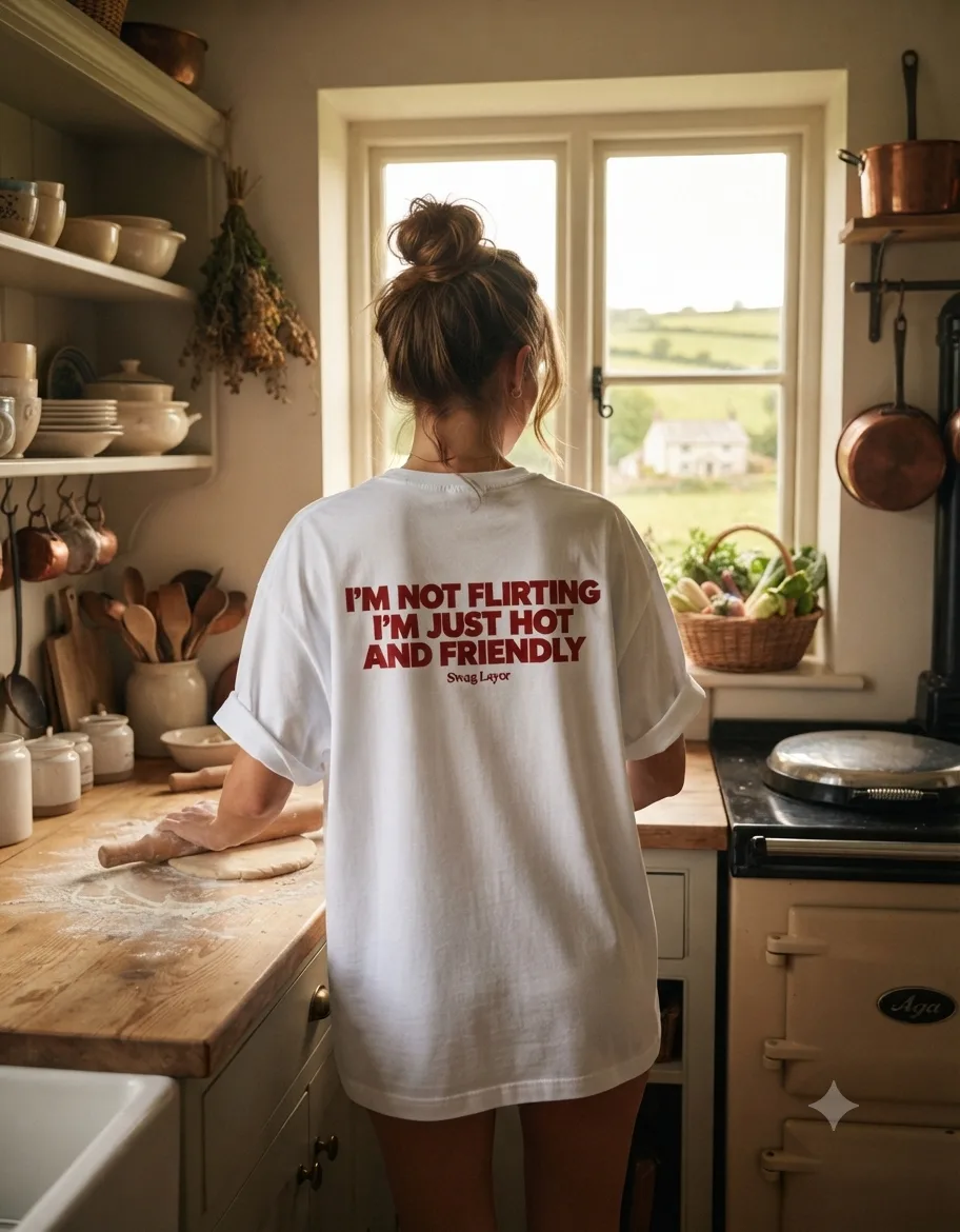 Swag Layer "Hot and Friendly" Back-Print T-Shirt