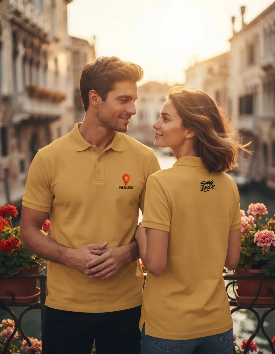 YOU ARE HERE 📍 T-Shirt | My Favourite Destination | Romantic Couple Tee | Swag Layer