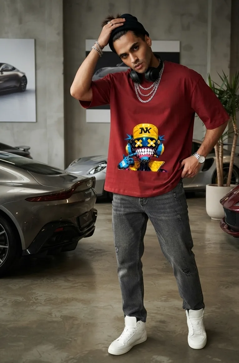 "Cyber Grin" Streetwear Tee | Swag Layer