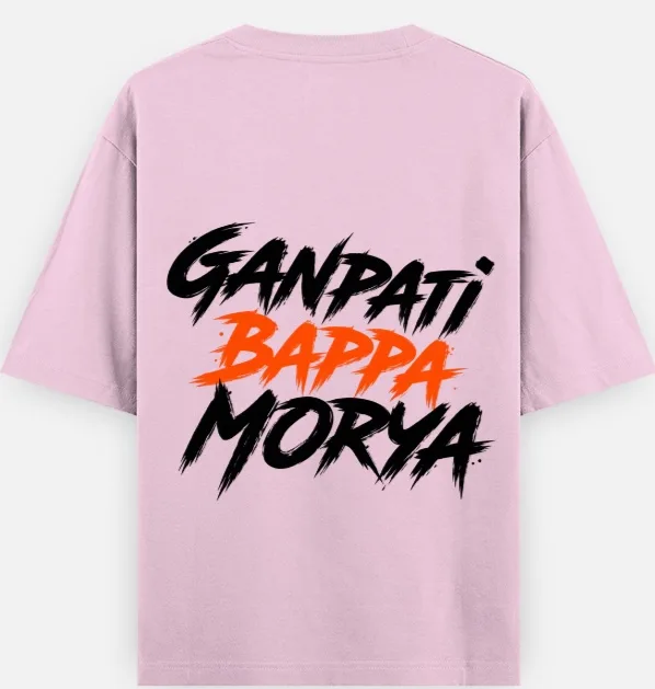 The Vighnaharta Drop: "Ganpati Bappa Morya" Streetwear Tee | Swag Layer — view 3