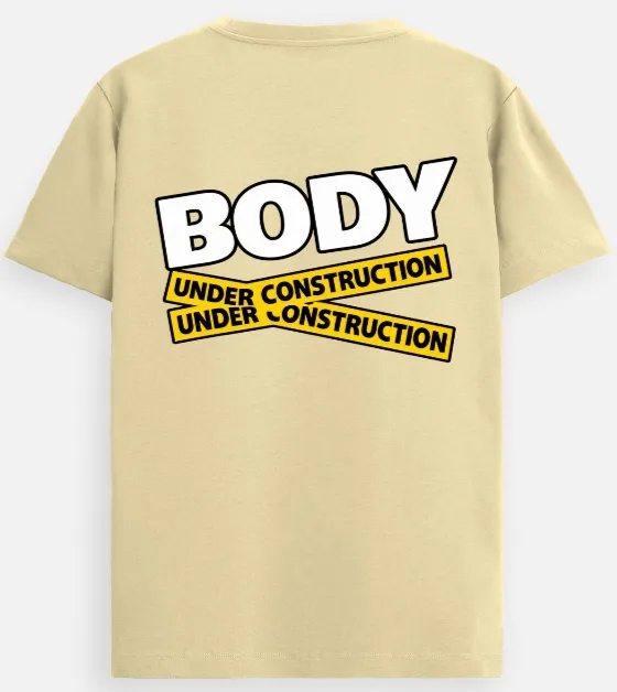 The "Body Under Construction" Heavyweight Gym Tee | Swag Layer — view 2