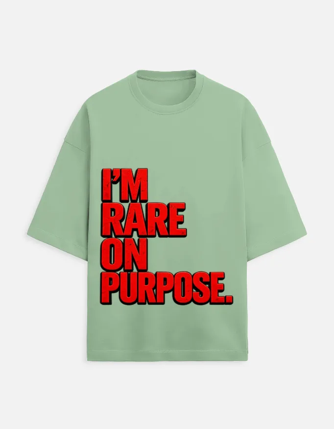 Swag Layer "Rare on Purpose" Streetwear T-Shirt — view 2