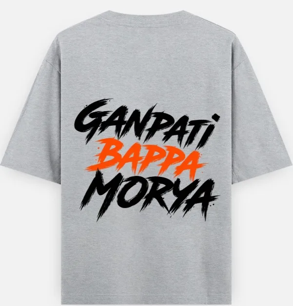 The Vighnaharta Drop: "Ganpati Bappa Morya" Streetwear Tee | Swag Layer — view 5