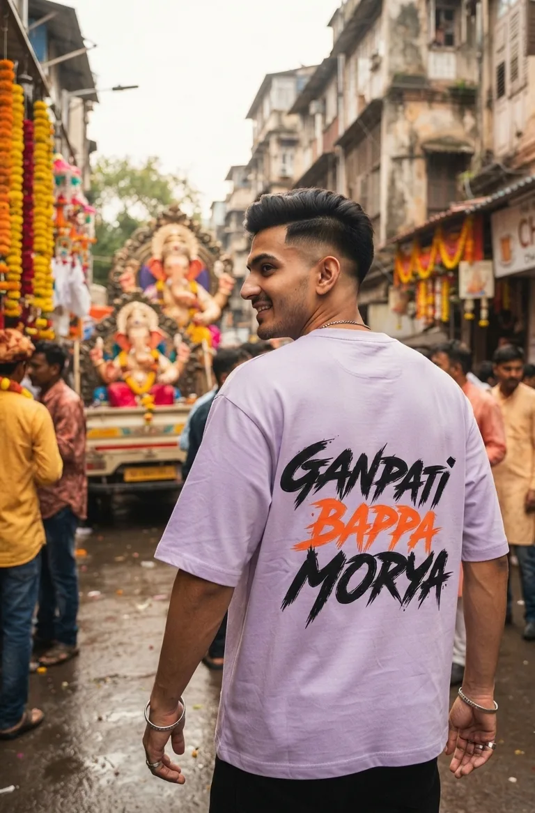 The Vighnaharta Drop: "Ganpati Bappa Morya" Streetwear Tee | Swag Layer