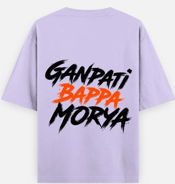 The Vighnaharta Drop: "Ganpati Bappa Morya" Streetwear Tee | Swag Layer — view 2