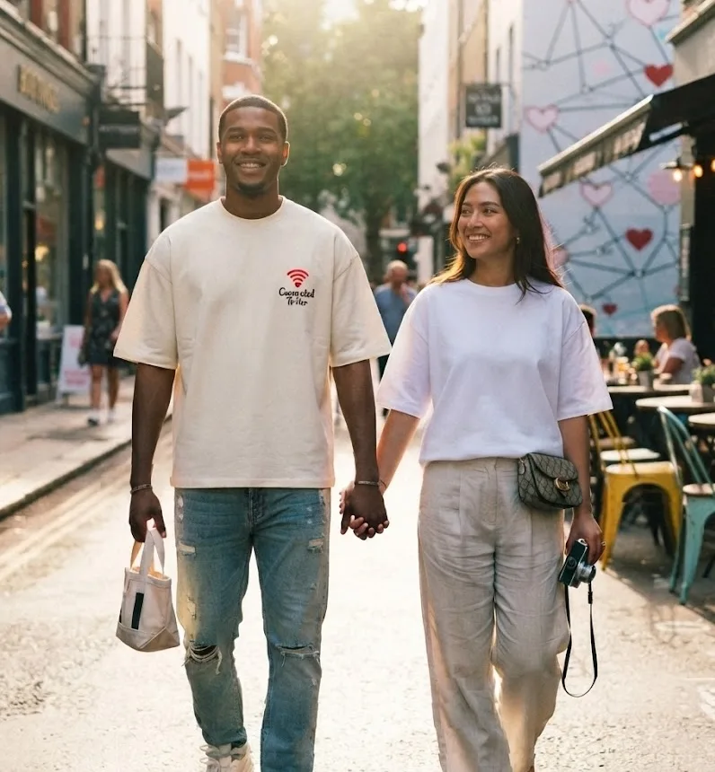 The "Connected To Her" Minimalist Tee | Swag Layer