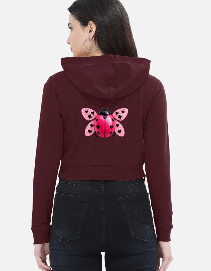 Cropped Ladybug Hoodie | Swag Layer — view 2