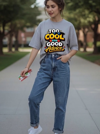 Too Cool For Good Advice – Unisex Oversized Classic T-Shirt