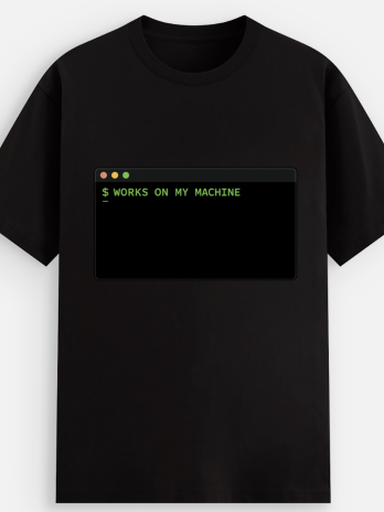 Works On My System – Terminal Window – Programmer T-Shirt – Developer Humor – Unisex Tee